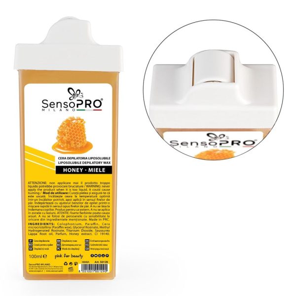 Kit Epilare SensoPRO Milano Soft Pink + CADOU Rezerva Ceara aplicator ingust
