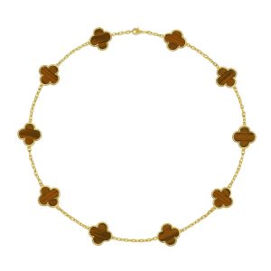 Colier Van Luxy Brown Gold