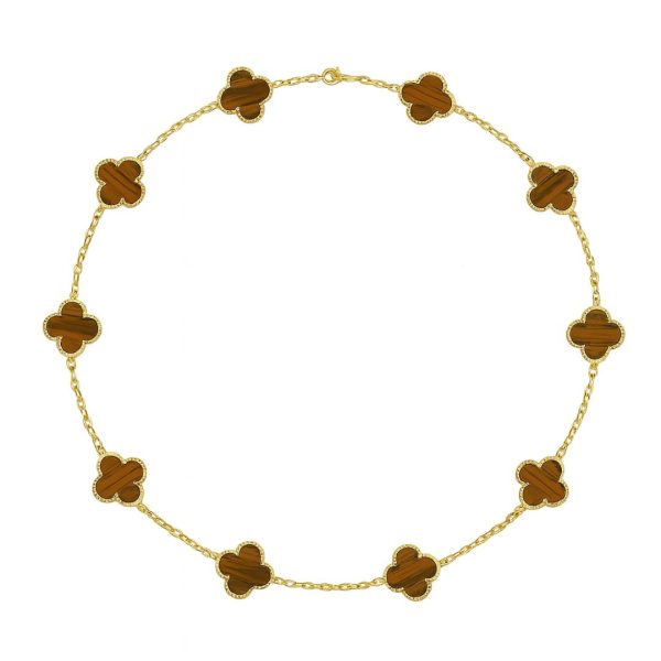 Colier Van Luxy Brown Gold