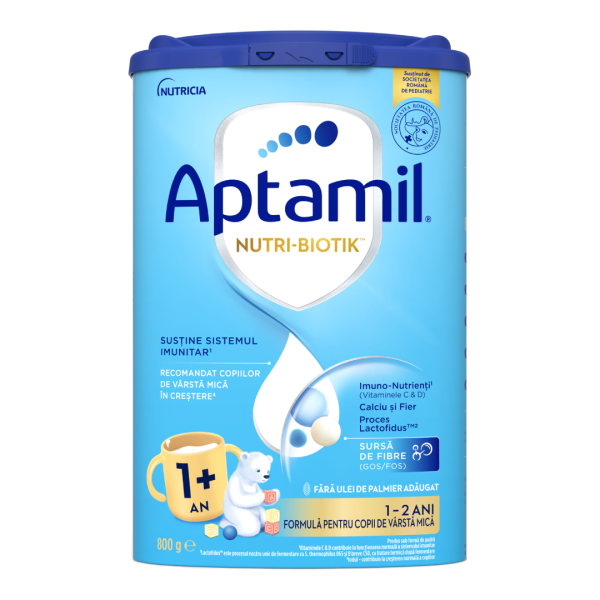 lapte-praf-nutri-biotik-1-800-g-aptamil.png Formula de lapte praf Nutri Biotik 1+, 1-2 ani, 800 g, Aptamil
