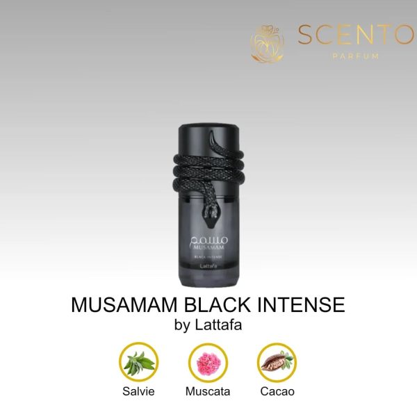Lattafa Musamam Black Intense 100ml, Apa de Parfum, Unisex - Original Dubai