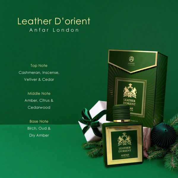 LEATHER D'ORIENT by ANFAR LONDON, extract de parfum, barbati, 115ML - Original Dubai