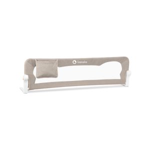 lionelo-bariera-de-pat-eva-beige-melange-2414408-4.jpeg Protectie laterala pat, Lionelo, Eva, Cu buzunar accesorii, 150x35 cm, Conform cu standardul european de securitate BS7072, Bej