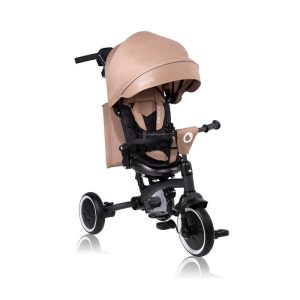 lo-tris-plus-beige-sand-3141797-4.jpeg Tricicleta copii, Lionelo, Tris Plus, Ultrapliabila, Multifunctionala, Pana la 25 kg, Inclinare spatar in fata si in spate, Suport picioare, Control al directiei, Scaun reversibil, Rotire 360 grade, Conform cu EN71, 9 luni-5 ani, Bej