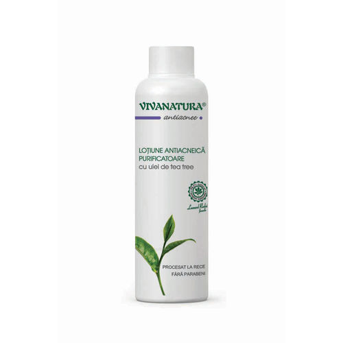 Loțiune Antiacneică Purificatoare cu Ulei de Tea Tree, 150ml | Vivanatura