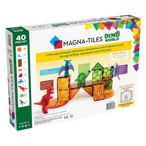 magna-tiles-dino-world-set-magnetic-40-de-piese-1.jpg Magna Tiles Dino World, set magnetic 40 de piese