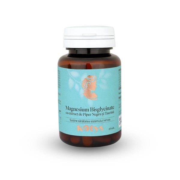 Magneziu Bisglicinat cu extract de piper si negru și taurină, Kotys