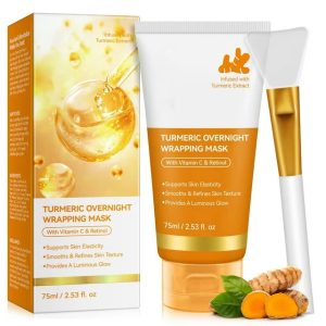 Masca de Noapte cu Acid Kojic si Turmeric, Luminozitate si Regenerare Intensiva, 75 ml
