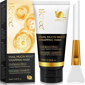Masca Noapte cu Mucina de Melc 68%, Colagen, Niacinamide, Hidratare intensa, 75 ml
