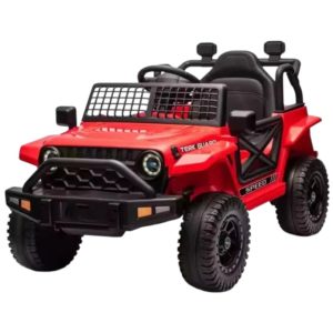 Masina electrica pentru copii DLS-X10A cu telecomanda, 12V, lumini si muzica, rosu
