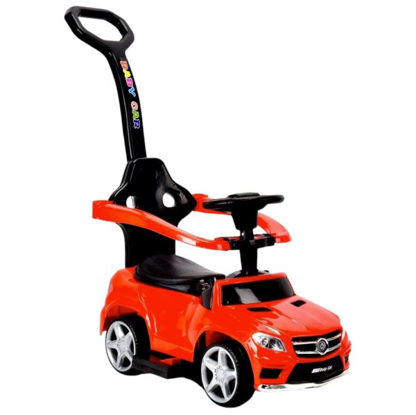 Masinuta copii 5188T rosu, 6V cu maner parental, lumini si muzica, 1-3 ani, 20 kg