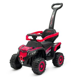 masinuta-electrica-baby-mix-ruggy-cu-maner-de-impins-red-3369095-4.jpeg Masinuta electrica, Baby Mix, Ruggy, Cu maner de impins, Red