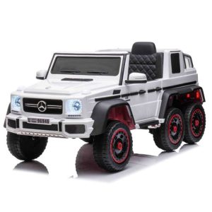 masinuta-electrica-copii-mercedes-g63-6x6-210w-12v-10ah-echipare-premium-alba-622230.jpg Masinuta electrica copii, Mercedes G63 6x6, 210W, 12V 10Ah, echipare Premium, alba