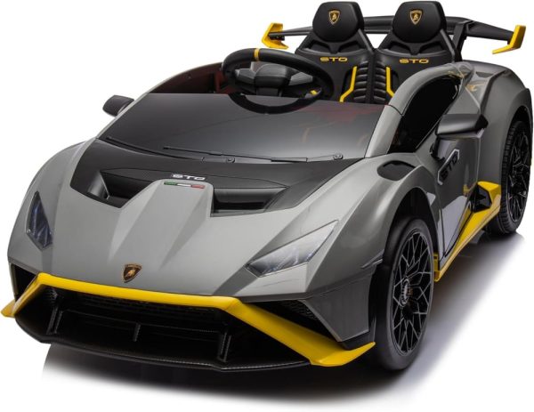 Masinuta electrica pentru copii Lamborghini Huracan STO 12V 80W Premium, Gri