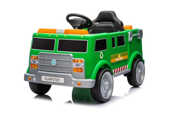 Masinuta electrica copii 2-5 ani, Kinderauto Dumpster, 70W 12V, echipare premium, verde