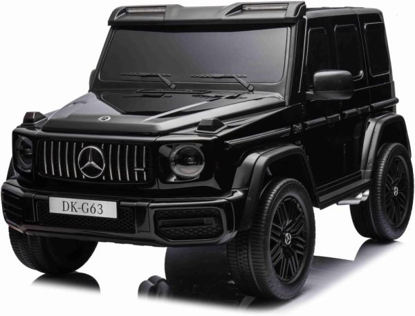 Masinuta electrica copii Mercedes G63, 2 locuri, 4x4, 800W, 24V 14Ah, MP4, neagra