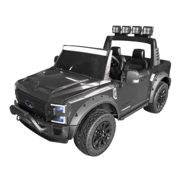 Masinuta electrica pentru 2 copii Ford Super Duty F450 200W 12V standard, culoare neagra