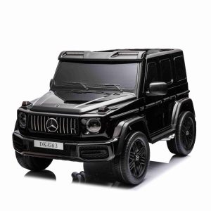 Masinuta electrica pentru 2 copii Mercedes G63, 4x4, 800W, 24V-14Ah, cu Mp3, neagra