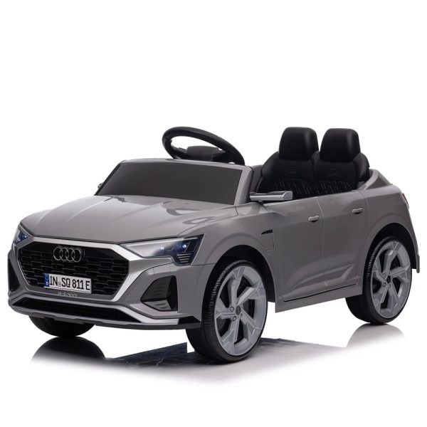 Masinuta electrica pentru copii, Audi SQ8, telecomanda control parental inclusa, 70W 12V, echipare standard, gri