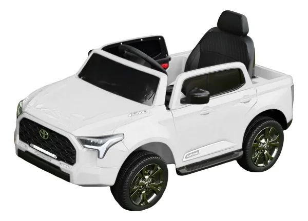Masinuta electrica pentru copii, Toyota Tundra I-max Force, 12V 80W, echipata premium, alba