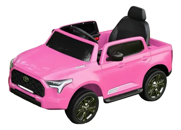 Masinuta electrica pentru copii, Toyota Tundra I-max Force, 12V 80W, echipata premium, roz