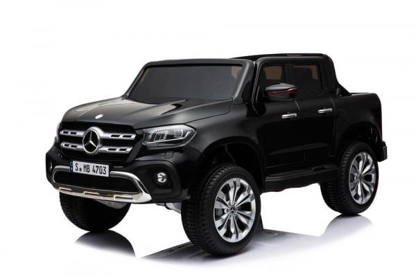 Masinuta electrica pentru copii,  Mercedes X-Class 4x4 180W 12V 14Ah PREMIUM  Negru