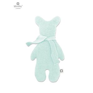 Jucarie textila, MimiNu, Bear Krzys, Pentru bebelusi, Moale, Din thermofrotte, Dimensiune 31 x 17 cm, Material certificat Oeko Tex Standard 100, Cold Mint