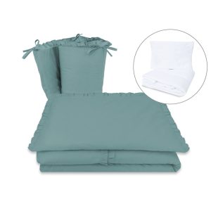 miminu-set-lenjerie-patut-5-piese-cu-volanase-cu-pilota-si-perna-din-bumbac-certificat-oeko-tex-standard-100-pentru-patut-120x60-cm-colectia-royal-nepal-green-3345975-4.jpeg Lenjerie patut cu 5 piese, MimiNu, Pentru patut 120x60 cm, Cu volanase, Cu pilota si perna, Din bumbac certificat Oeko Tex Standard 100, Colectia Royal, Nepal Green