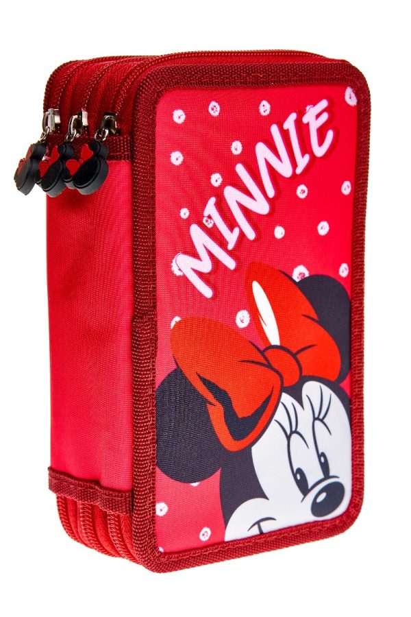 Penar cu 3 fermoare, echipat,  39 piese, Minnie Mouse