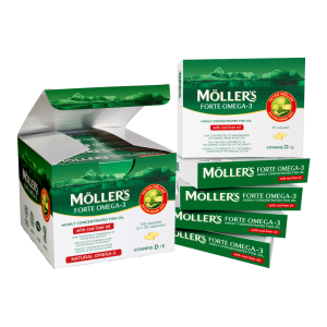 moller-s-forte-with-cod-liver-oil-omega-3-150-capsule.png Omega 3 Forte, 150 capsule, Moller's