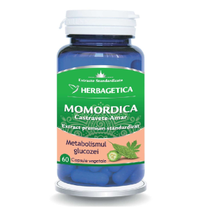 Extract de castravete amar Momordica, 60 capsule, Herbagetica