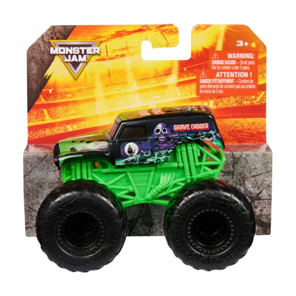 MONSTER JAM VALUE MASINUTA METALICA GRAVE DIGGER SCARA 1 LA 43