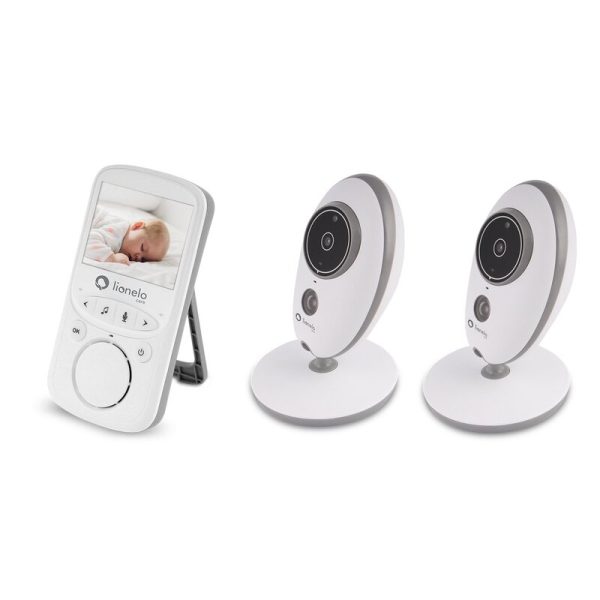 overmax-video-monitor-babyline-5-1-1499551-4.jpeg Video monitor, Lionelo, Babyline 5.1, Wireless, Cu 8 cantece de leagan, Cu doua camere independente, Mod nocturn, Utilizare 24 h fara incarcare, Alb