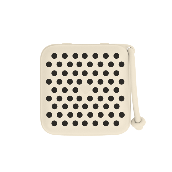 Cutie multifunctionala pentru depozitare suzete, BIBS Studio Collection Polka Dots, Ivory Black
