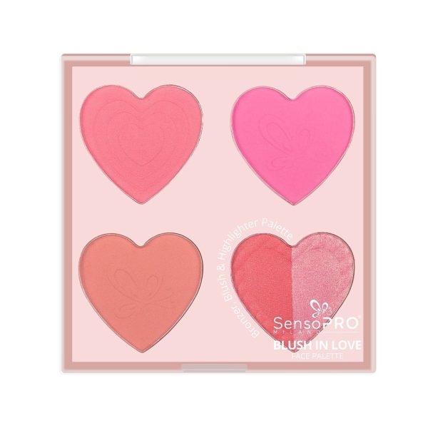 Paleta Multifunctionala Blush in Love SensoPRO Milano, Rosy Rebel