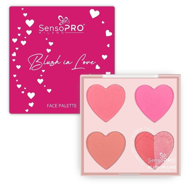 Paleta Multifunctionala Blush in Love SensoPRO Milano, Rosy Rebel