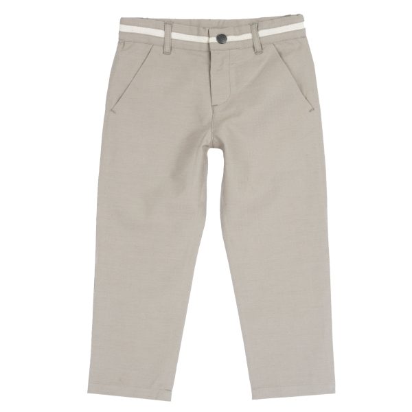 Pantaloni copii Chicco, bej cu model, 07988-68MC