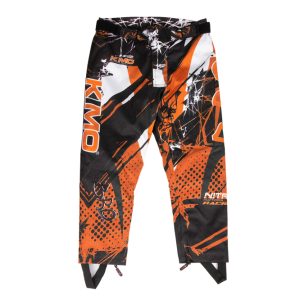 Pantaloni KIMO Kids BRO Motocross cu aparatori, ideal pentru copii pasionati de motocross, portocaliu