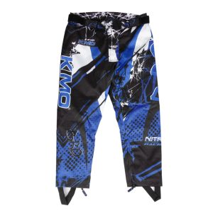 Pantaloni KIMO Kids BRO Motocross cu aparatori, ideal pentru copii pasionati de motocross, albastru