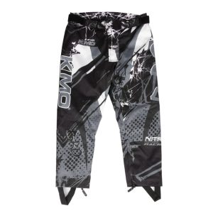 Pantaloni KIMO Kids BRO Motocross cu aparatori, ideal pentru copii pasionati de motocross, negru