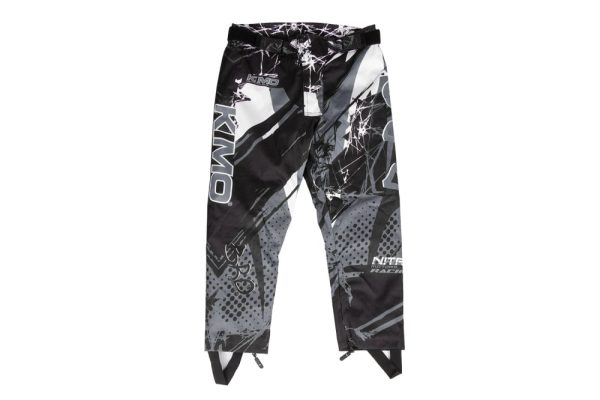 Pantaloni KIMO Kids BRO Motocross cu aparatori, ideal pentru copii pasionati de motocross, negru