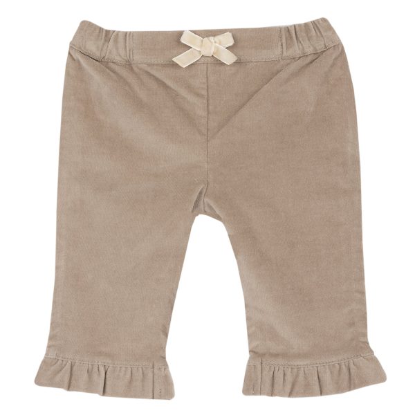 Pantaloni lungi bebe Chicco, Bej cu alb, 00104-69MFCO