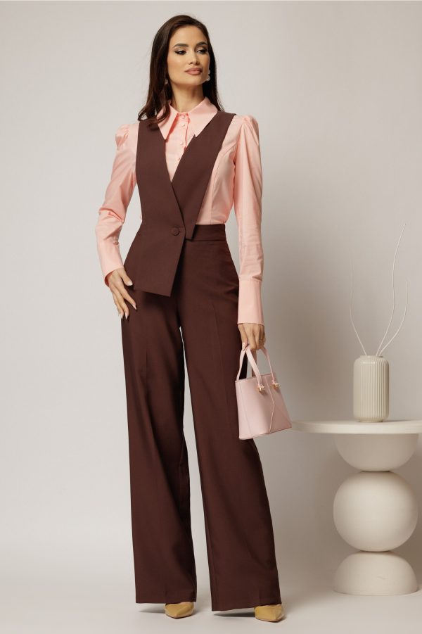 pantaloni-maro-evazati-cu-bretele-detasabile-1443808-1143511-4.jpeg Pantaloni maro evazati cu bretele detasabile
