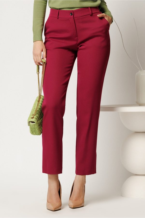 pantaloni-office-din-stofa-magenta-simpli-cu-buzunare-1409947-1131067-4.jpeg Pantaloni office din stofa magenta simpli cu buzunare