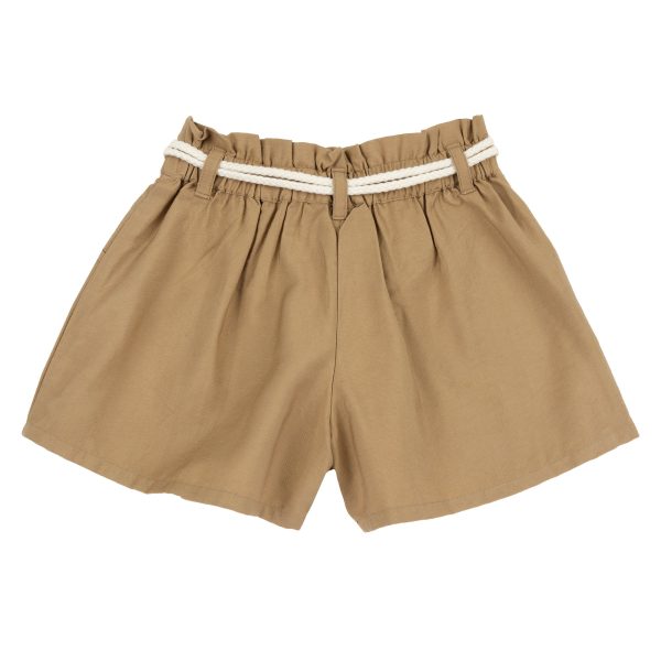 Pantaloni scurti copii Chicco, bej cu model, 01990-70MC