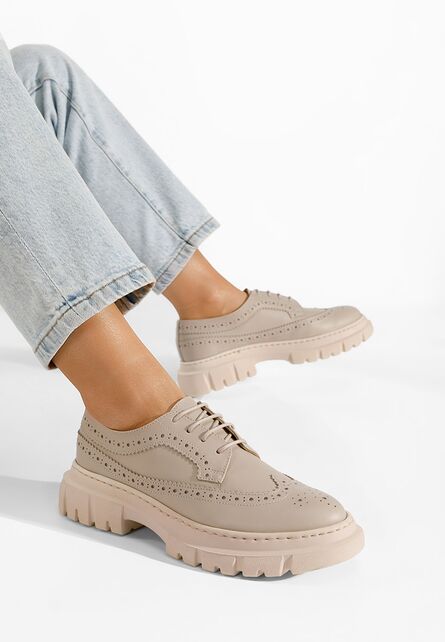 pantofi-casual-dama-piele-bej-norana-2098714.jpg Pantofi dama brogue Henise V3 bej