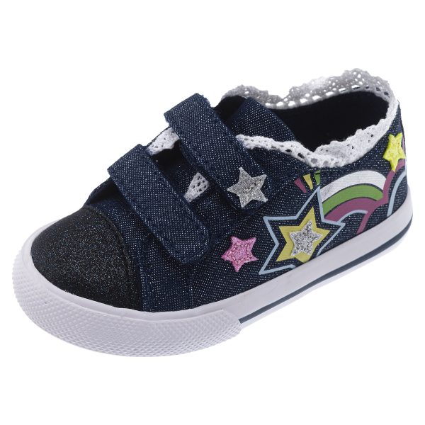 Stefano Masse Pantofi copii Chicco Carina, bleumarin cu model, 69137-64P