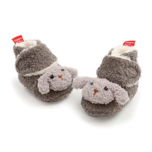 papuci-bebe-3.jpeg Papucei Bebelusi Curly Gri - 6-12 luni
