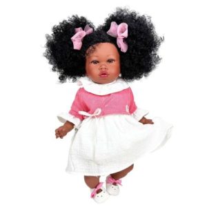 Papusa Nines DOnil, Addis Bailarina, cu sunete, Afro, cu miros de vanilie, 45 cm
