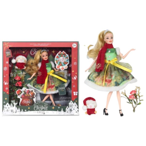 papusa-zana-elf-de-craciun-verde-30-cm-cu-accesorii-573152.jpg Papusa Zana Elf de Craciun Verde, 30 cm cu Accesorii